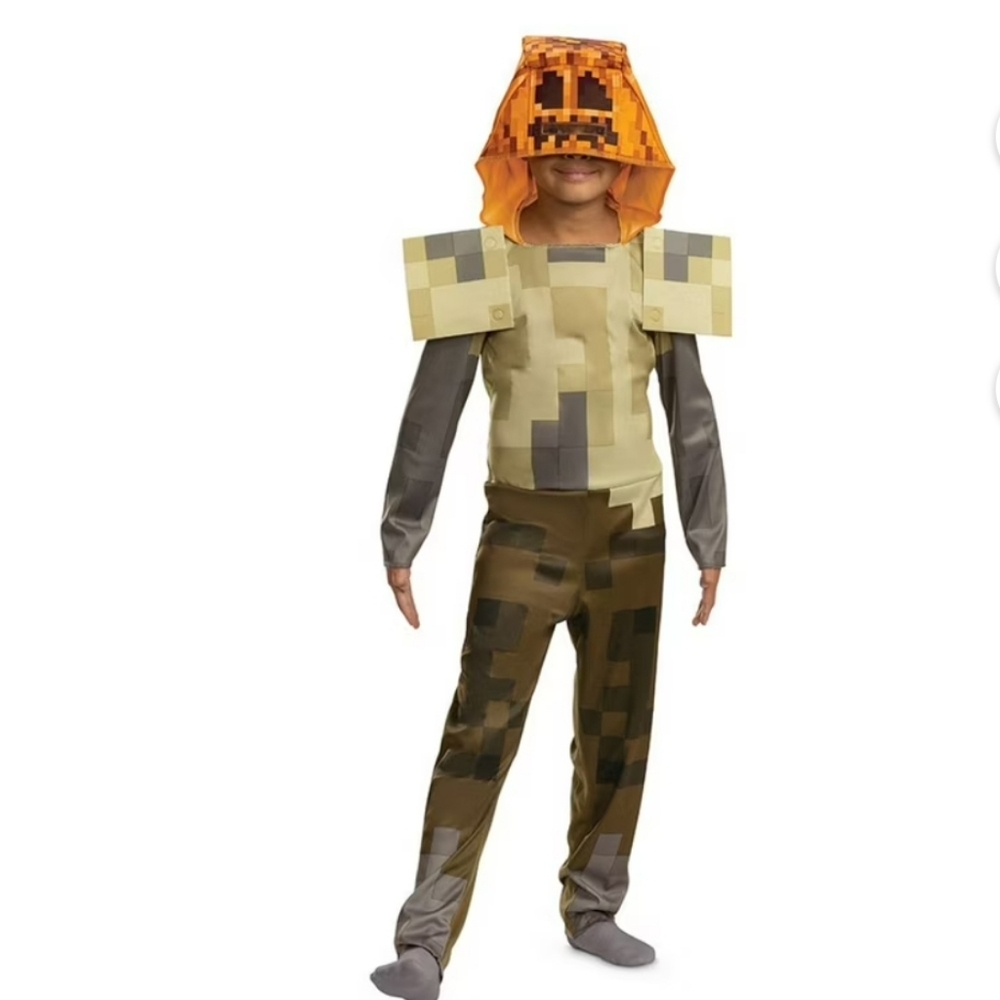 Disguise Minecraft Husk Jack O Lantern Costume Size Small 4-6